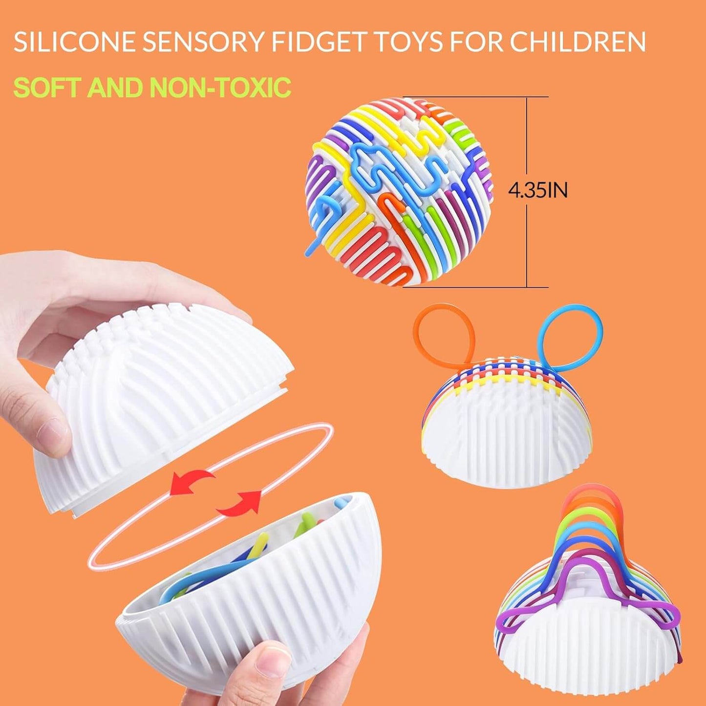 Sensory Fidget Board Ball Toy for Fine Motor Skills & Stress Relief – ADHD Autism Therapy Tool for Kids & Adults | SensoryHarbor