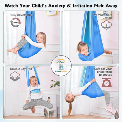 SensoryHarbor™-Sensory Joy Reversible Cuddle Swing