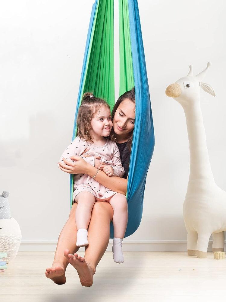 SensoryHarbor™-Cuddle Swing for Teens/Adults (Holds 440 lbs) for Autism, ADHD & Sensory Therapy by SensoryHarbor™