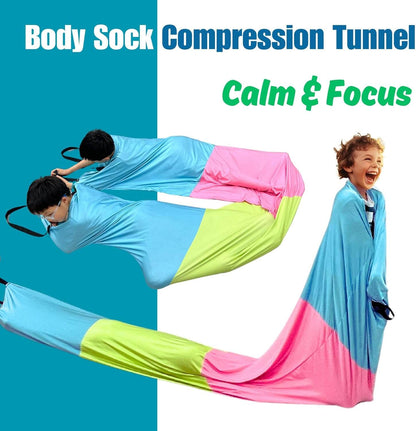 Calming Sensory Compression Tunnel for Kids with Autism, ADHD & SPD | SensoryHarbor™