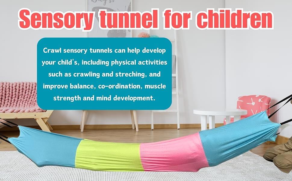Calming Sensory Compression Tunnel for Kids with Autism, ADHD & SPD | SensoryHarbor™