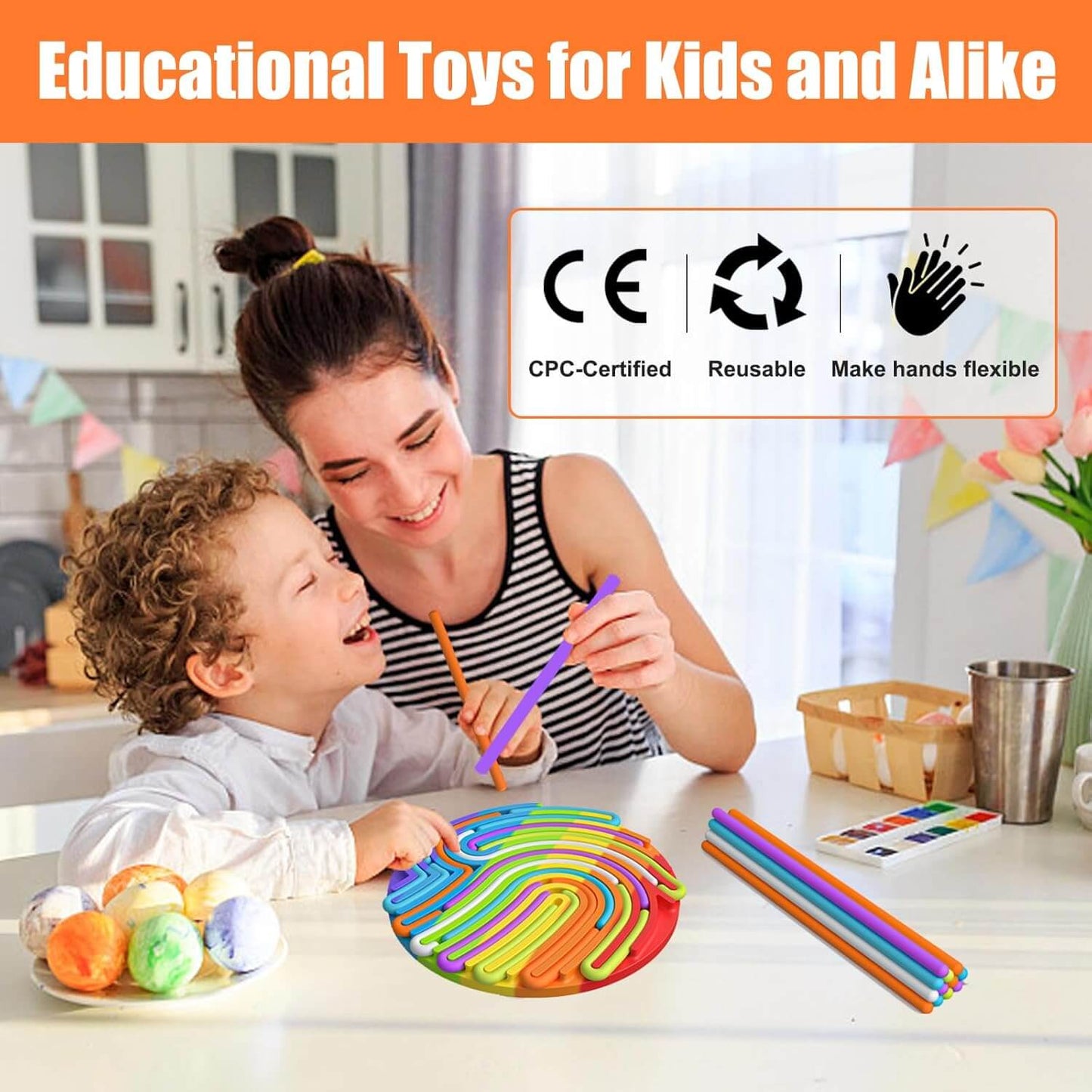 Sensory Activity Board for ADHD & Autism – Fine Motor Skills Toy for Autism, ADHD & Sensory Therapy by SensoryHarbor™