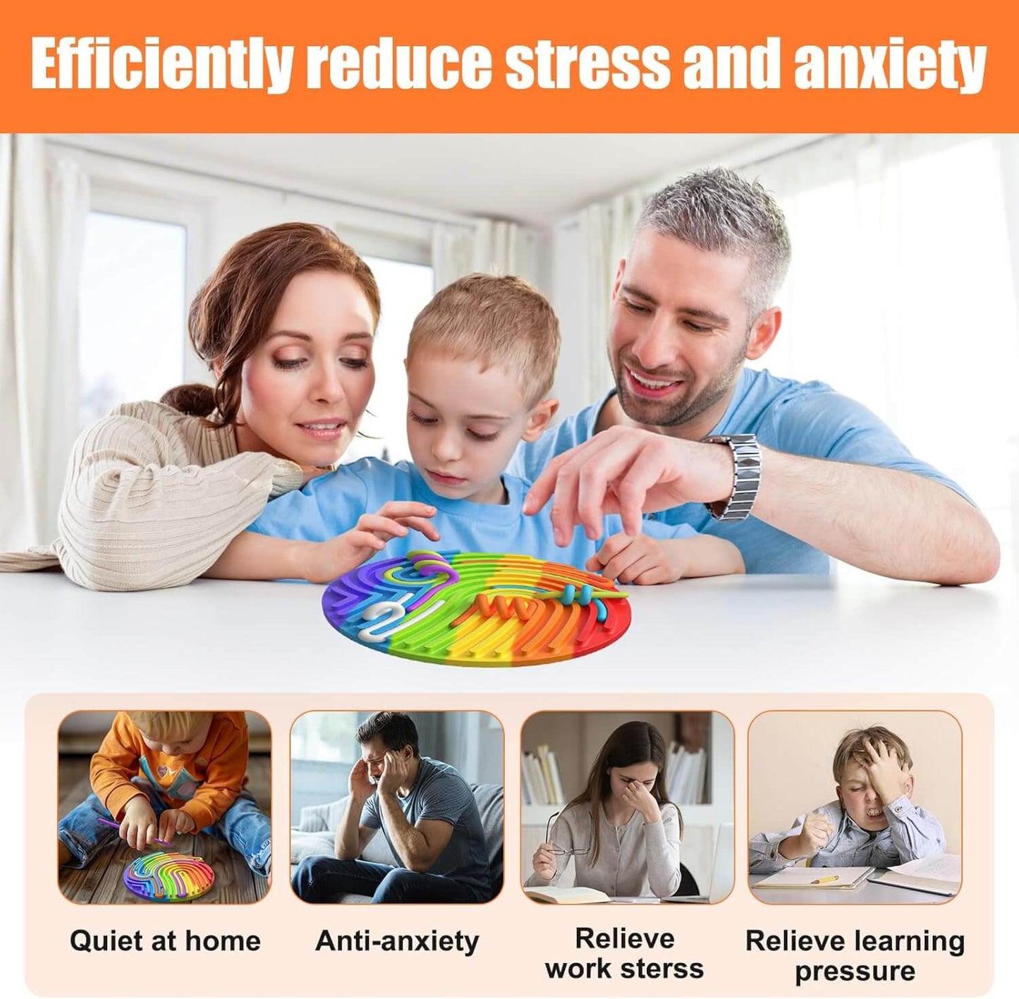 Sensory Activity Board for ADHD & Autism – Fine Motor Skills Toy for Autism, ADHD & Sensory Therapy by SensoryHarbor™